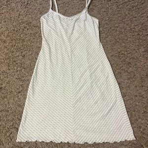 Blush Striped Sleeveless Minidress